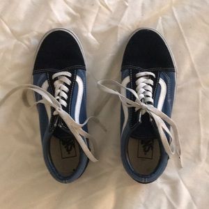 Black and Blue Old Skool Vans